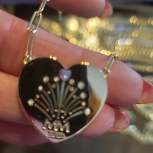 Gold Heart Pendant Necklace  New Melinda Maria